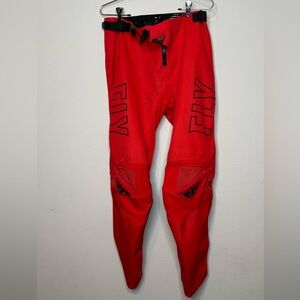 Fly Racing Men's Red Motocross Pants